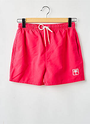 Short de bain tissage popeline rouge SUN PROJECT homme