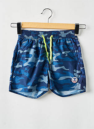 Short de bain tissage popeline bleu LAGON BLEU garcon