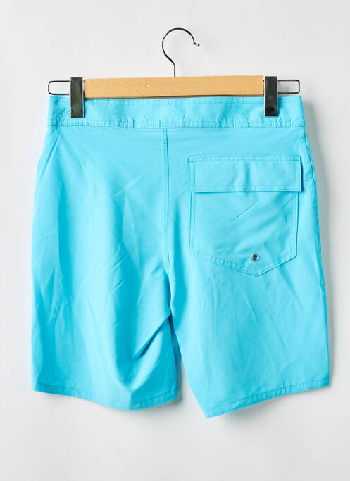 Short de bain effet matière satinée bleu clair SUN PROJECT homme