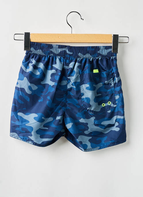Short de bain tissage popeline bleu LAGON BLEU garcon