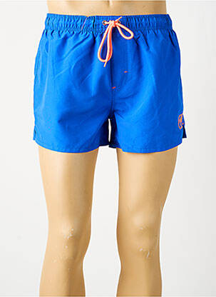 Short de bain tissage popeline bleu SUN PROJECT homme