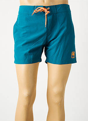 Short de bain fermeture liens à nouer vert SUN PROJECT homme