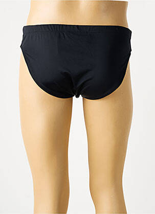 Slip de bain tissage satiné noir SUN PROJECT homme
