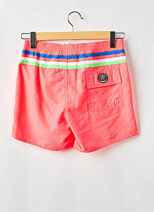 Short de bain effet matière satinée rose WATTS homme