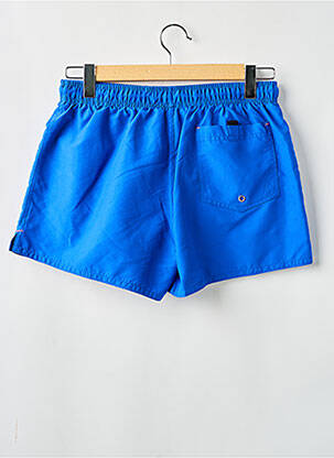 Short de bain effet matière satinée bleu SUN PROJECT homme