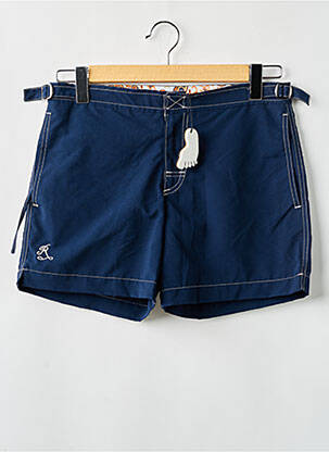 Short de bain tissage popeline bleu RAMATUELLE homme