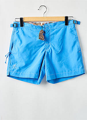 Short de bain tissage popeline bleu clair RAMATUELLE homme