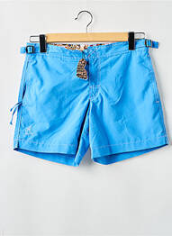 Short de bain tissage popeline bleu clair RAMATUELLE homme