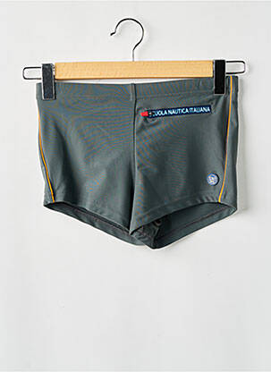 Short de bain effet matière satinée gris SCUOLA NAUTICA ITALIANA homme