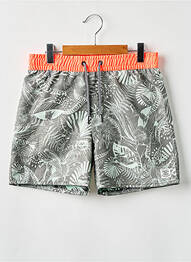 Short de bain effet matière satinée gris PROTEST garcon