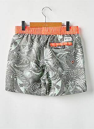 Short de bain effet matière satinée gris PROTEST garçon