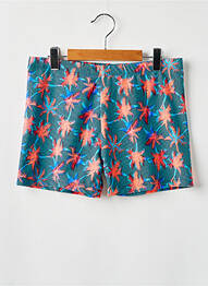 Short de bain effet matière satinée bleu SUN PROJECT garcon