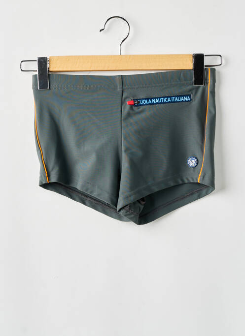 Short de bain effet matière satinée gris SCUOLA NAUTICA ITALIANA homme