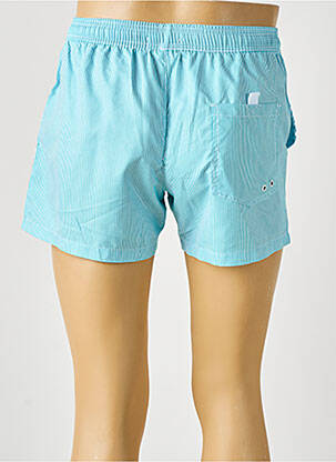 Short de bain imprimé rayures vert LAGON BLEU homme