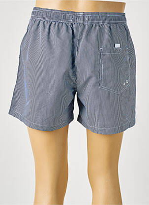 Short de bain imprimé rayures bleu LAGON BLEU homme
