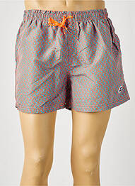 Short de bain imprimé tie and dye orange LAGON BLEU homme
