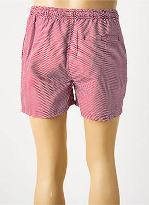 Short de bain tissage popeline rouge WAXX homme