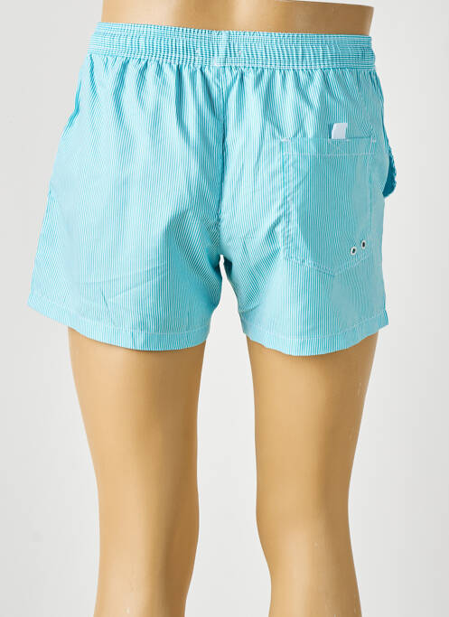 Short de bain imprimé rayures vert LAGON BLEU homme