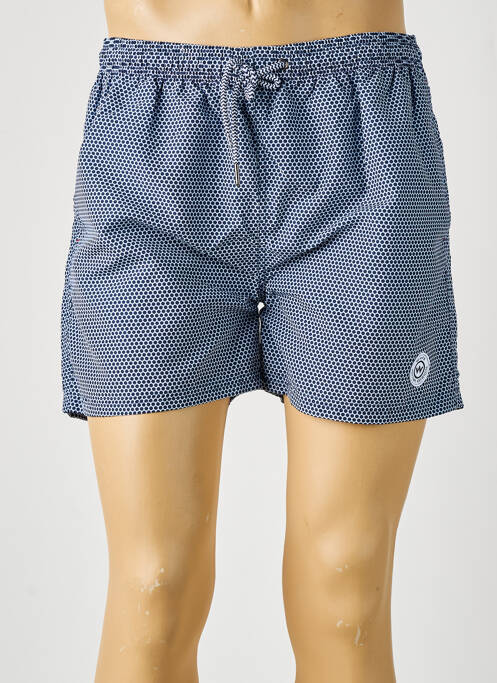 Short de bain tissage popeline bleu WAXX homme