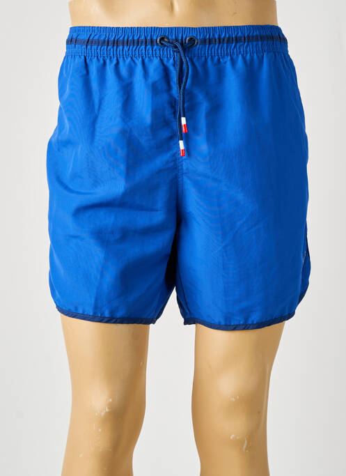 Short de bain bleu SCUOLA NAUTICA ITALIANA pour homme