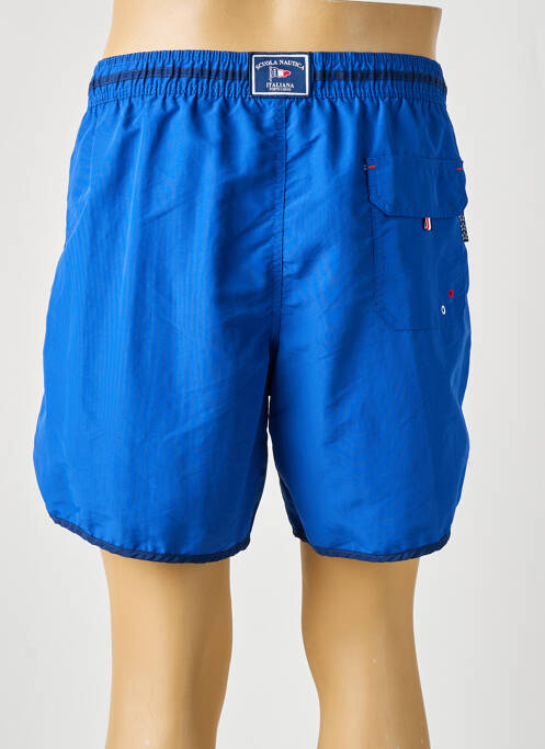 Short de bain bleu SCUOLA NAUTICA ITALIANA pour homme