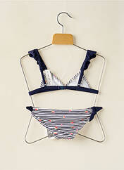 Maillot de bain 2 pièces bleu BORABORA pour fille seconde vue