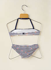 Maillot de bain 2 pièces bleu BORABORA pour fille seconde vue