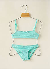Maillot de bain 2 pièces bleu BORABORA pour fille seconde vue