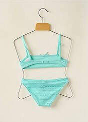 Maillot de bain 2 pièces bleu BORABORA pour fille seconde vue