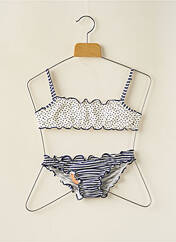 Maillot de bain 2 pièces bleu BORABORA pour fille seconde vue