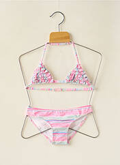 Maillot de bain 2 pièces rose BORABORA pour fille seconde vue
