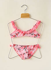 Maillot de bain 2 pièces rose BORABORA pour fille seconde vue