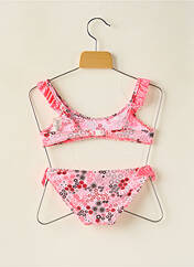 Maillot de bain 2 pièces rose BORABORA pour fille seconde vue