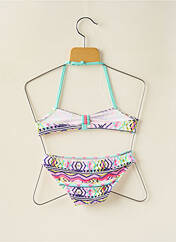Maillot de bain 2 pièces rose BORABORA pour fille seconde vue