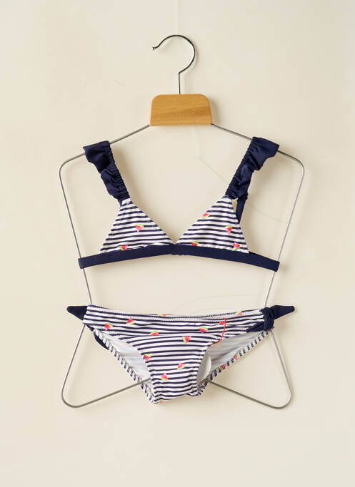 Maillot de bain 2 pièces bleu BORABORA pour fille