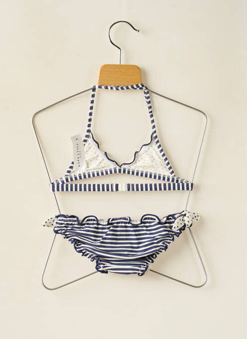 Maillot de bain 2 pièces bleu BORABORA pour fille