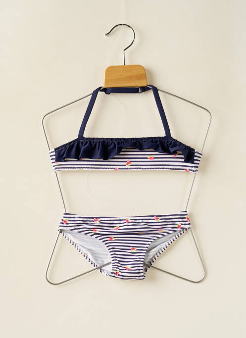 Maillot de bain 2 pièces bleu BORABORA pour fille