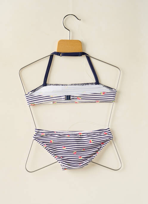 Maillot de bain 2 pièces bleu BORABORA pour fille