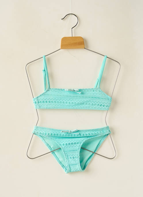 Maillot de bain 2 pièces bleu BORABORA pour fille