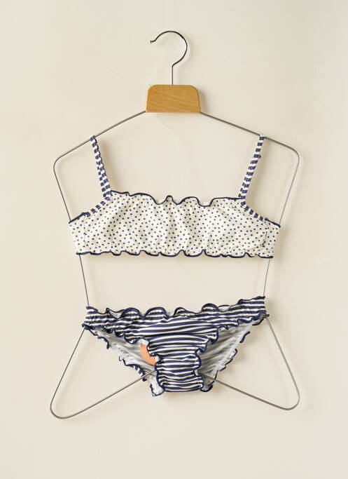Maillot de bain 2 pièces bleu BORABORA pour fille
