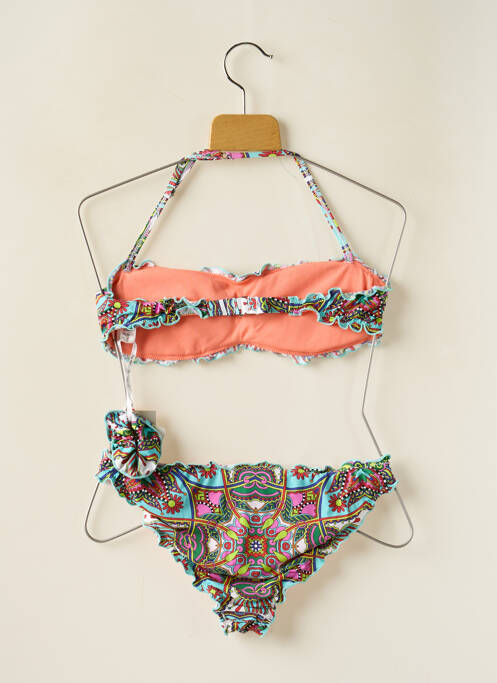 Maillot de bain 2 pièces bleu DAG ADOM pour fille