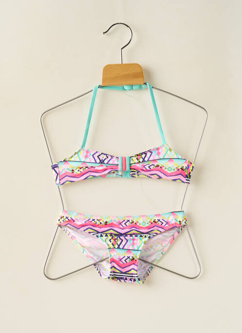 Maillot de bain 2 pièces rose BORABORA pour fille