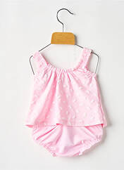 Maillot de bain 2 pièces rose BORABORA pour fille seconde vue