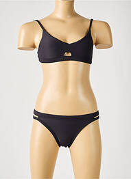 Maillot de bain 2 pièces bretelles élastiquées ajustables noir SEAFOLLY fille