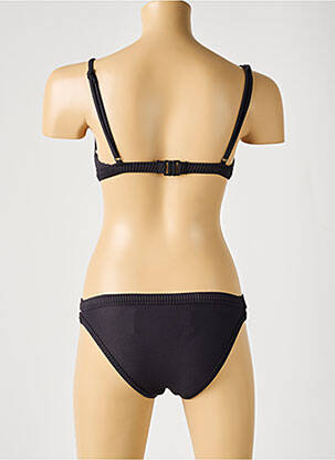 Maillot de bain 2 pièces bretelles élastiquées ajustables noir SEAFOLLY fille