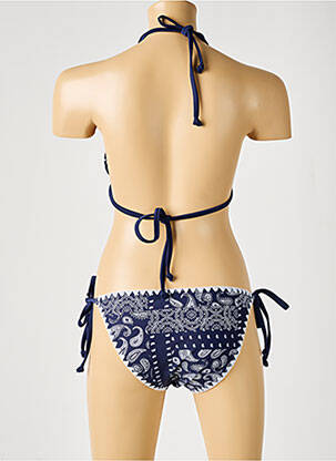 Bas de maillot de bain fermeture liens à nouer bleu LAGON BLEU fille