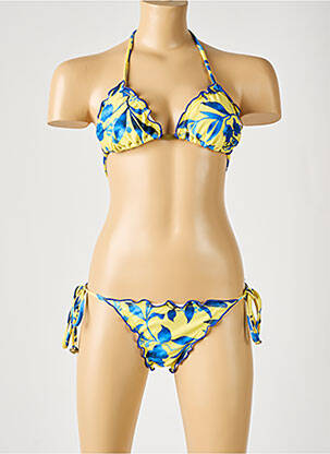 Maillot de bain 2 pièces bikini haut triangles bleu RIO DE SOL femme
