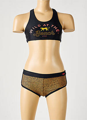Maillot de bain 2 pièces shorty noir PROTEST fille