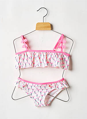 Bas de maillot de bain imprimé fantaisie rose LULUCASTAGNETTE fille