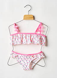 Bas de maillot de bain imprimé fantaisie rose LULUCASTAGNETTE fille